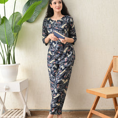 Ichaa Premium Rayon LoungeWear Set- Multicolor