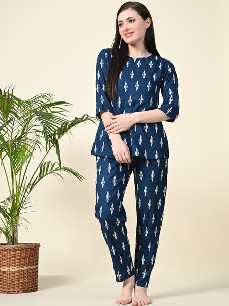 Premium Rayon Printed Night Suit