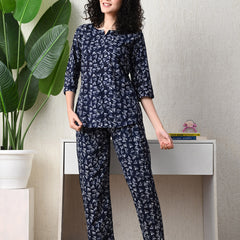 Premium Rayon Printed Night Suit