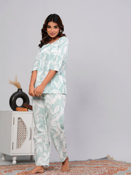Premium Rayon Printed Night Suit