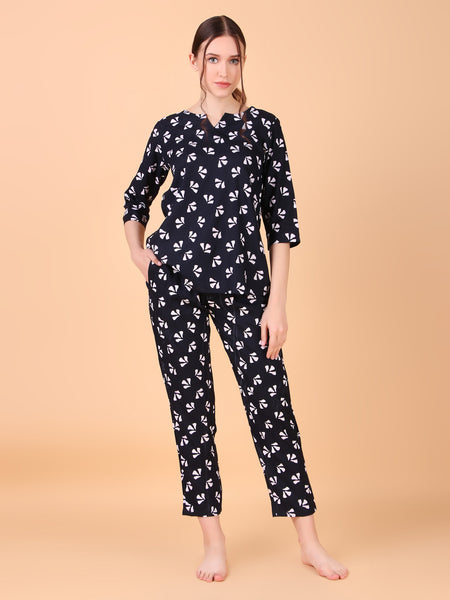 Premium Rayon Printed Night Suit