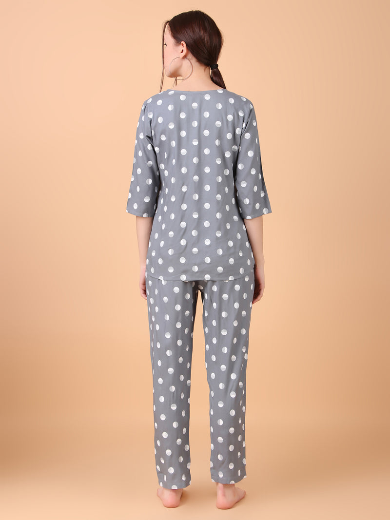 Premium Rayon Printed Night Suit