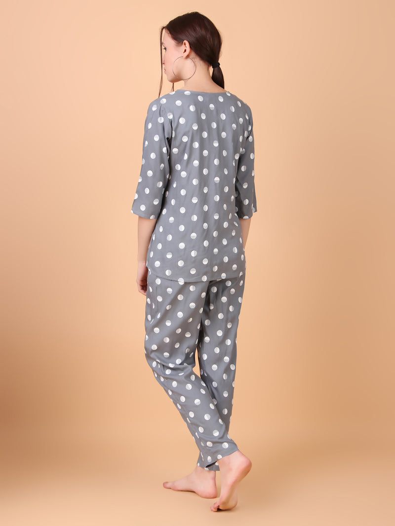 Premium Rayon Printed Night Suit