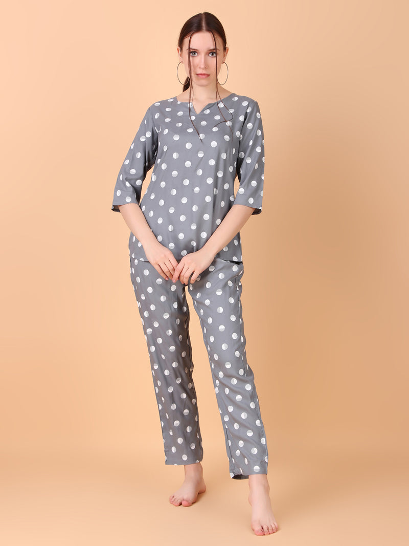 Premium Rayon Printed Night Suit