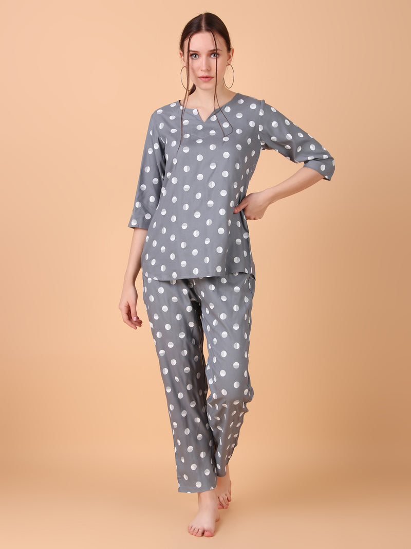 Premium Rayon Printed Night Suit