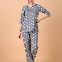 Premium Rayon Printed Night Suit