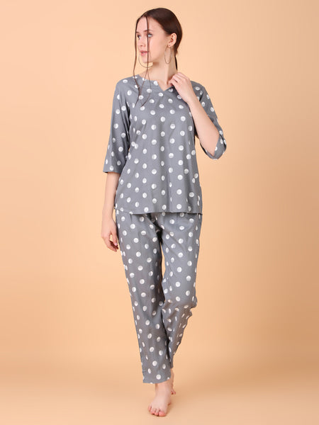 Premium Rayon Printed Night Suit