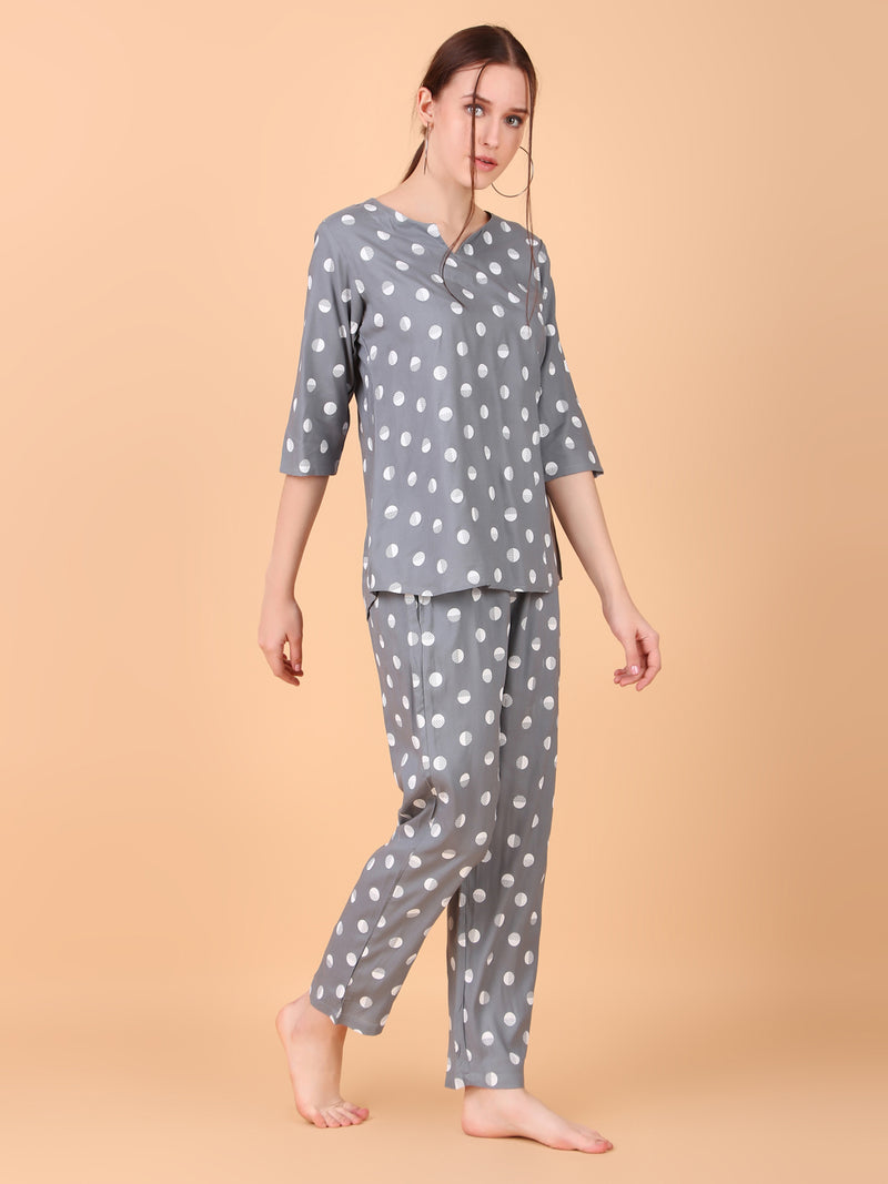 Premium Rayon Printed Night Suit