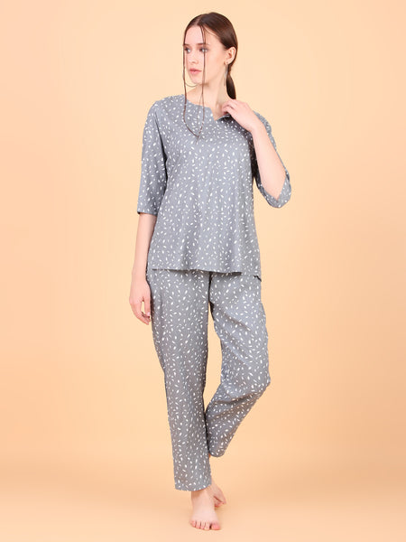 Premium Rayon Printed Night Suit