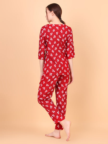 Premium Rayon Printed Night Suit