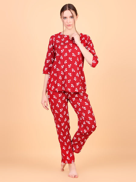 Premium Rayon Printed Night Suit