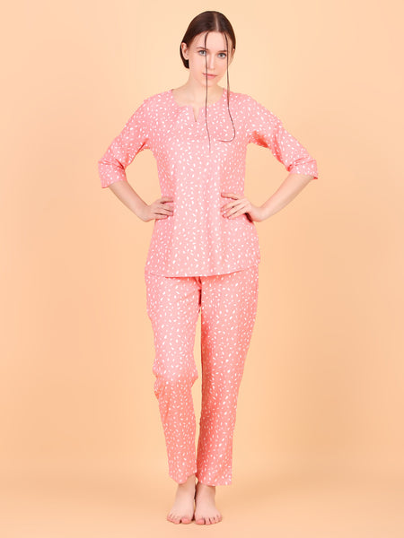 Premium Rayon Printed Night Suit