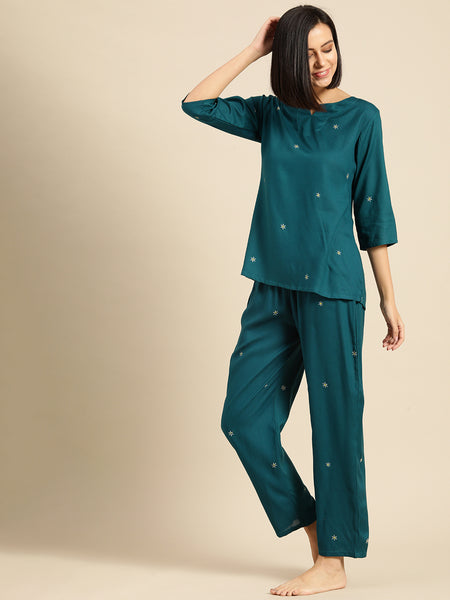 Premium Rayon Printed Night Suit