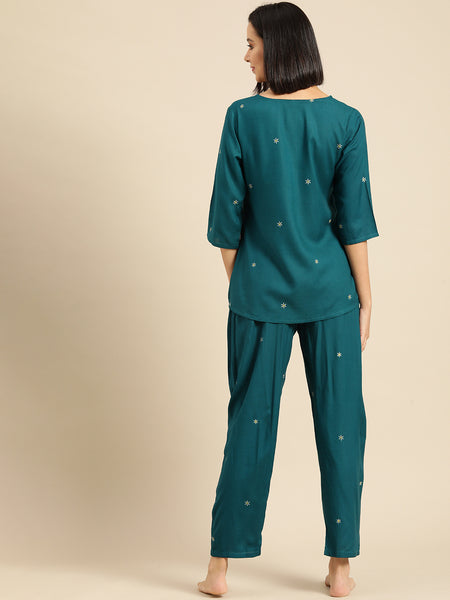 Premium Rayon Printed Night Suit
