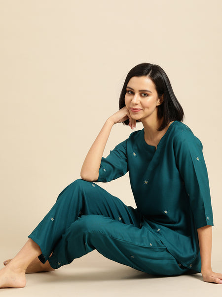 Premium Rayon Printed Night Suit