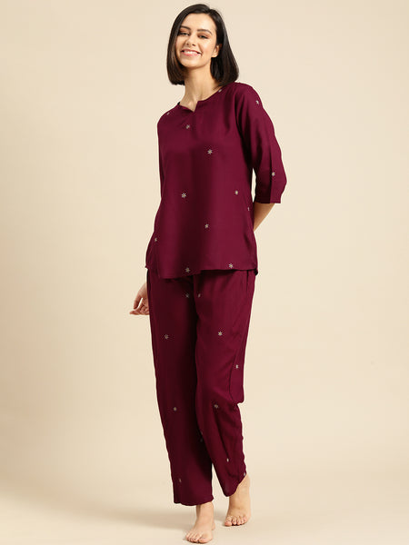 Premium Rayon Printed Night Suit