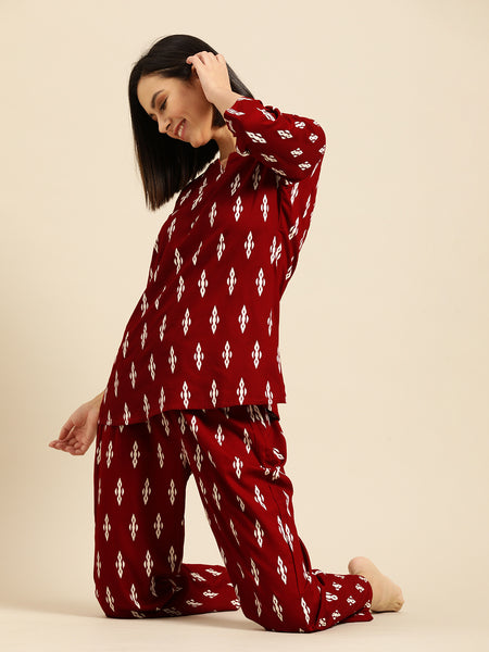 Premium Rayon Printed Night Suit
