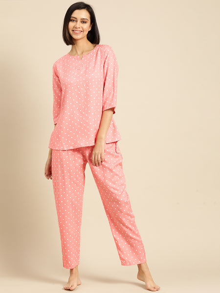 Premium Rayon Printed Night Suit