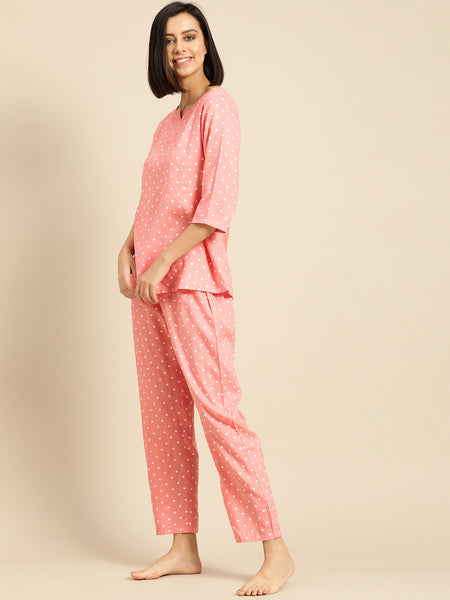 Premium Rayon Printed Night Suit