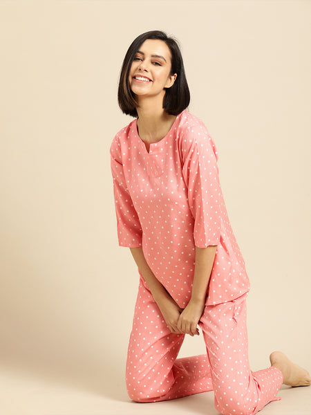 Premium Rayon Printed Night Suit
