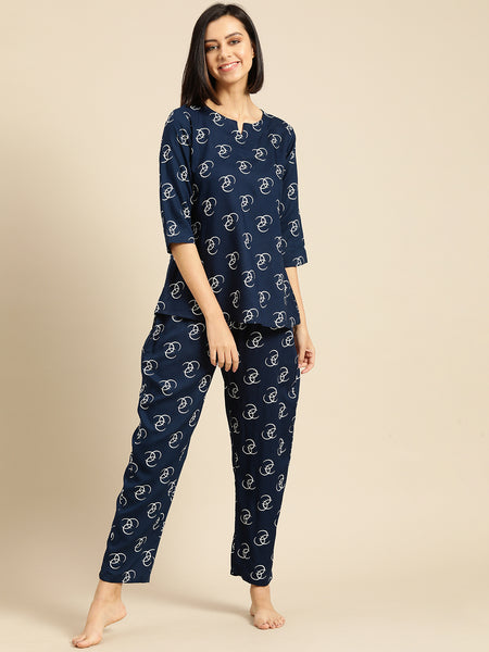 Premium Rayon Printed Night Suit