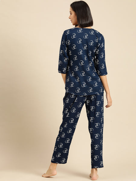 Premium Rayon Printed Night Suit